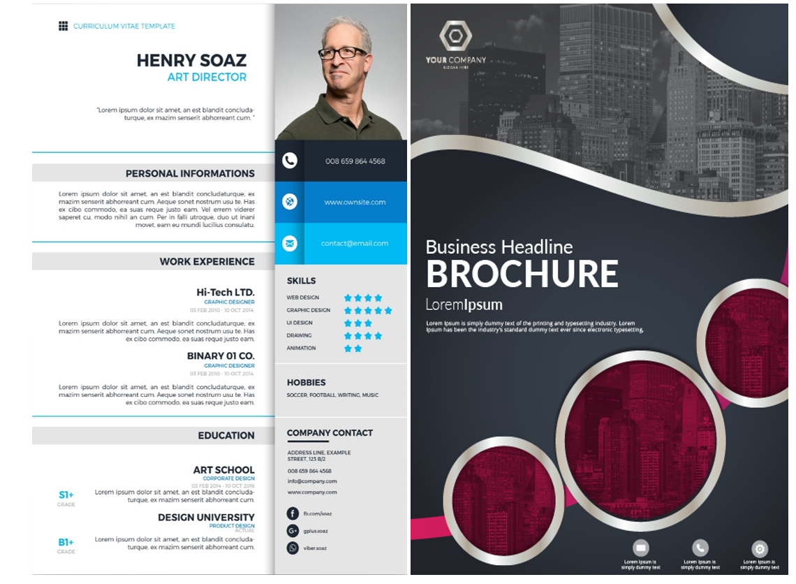 یک بروشور برای معرفی مهارت ها